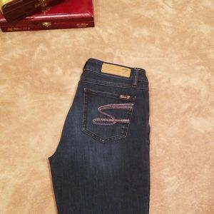 7SEVEN women's skinny capri, cropped jeans